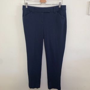Laundry by Shelli Segal Navy Blue Midrize Trousers, Size 8